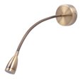 thumbnail image 1 of Lampe de Chevet Flexible avec Interrupteur, 1 LED 3 W, bronze, 1 of 4