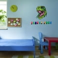 thumbnail image 3 of Custom Name T-Rex Dinosaur Head Wall ArtWall Decal Decoration Joyful Cartoon Cartoon Animals Decorating Ideas for Child's Bedroom Size: 10 In(W) x 9 In(H), 3 of 5