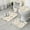 Beige Princess Flower, variant on Ballerina Princess Swan Pattern Bathroom Rugs Sets 3 Piece,Toilet Cover Set,Absorbent Non Slip Bathroom Mats Sets with U-Shaped Contour Rug Toilet Rug Set