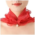 thumbnail image 2 of Women's Scarves Women'S Sun Proof Thin Spring Summer Headband Cervical Vertebra Neck Scarf,Red Women's Accessories Scarf, 2 of 2