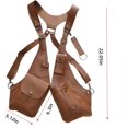 thumbnail image 3 of Sac Rétro pour Cheveux pour Homme, Housse d'Homme pour Homme, Multicolore, Anti-Rouge, en Cuir Synthétique, ajustable, Durable, pour Fêtes en Plein Air, Usage Quotidien, Coupe Ample, 3 of 7