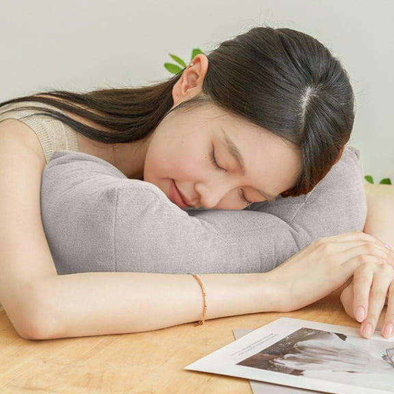 VANLOFE Back Support Pillow, Lumbar Support Pillow Cushion for Chair Back Pain Use, Lower Back Pain Relief, Back Lumbar Pillow for Office Chair,Desk Chair,Car Seat,Home or Plane (Gray)