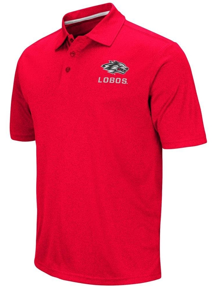 Colosseum Athletics Mens NCAA New Mexico Lobos Polo Shirt (Team Color