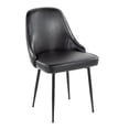 thumbnail image 2 of LumiSource Marcel Dining Chairs, Black, Set Of 2 Chairs, 2 of 7