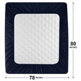 thumbnail image 3 of Protector de colchón impermeable Utopia Bedding King Navy, 3 of 8