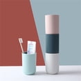 thumbnail image 3 of Toothbrush Cup for Bathroom Organization, Double Layer Minimalist Mouthwash Mug Designed for Couples and Daily Dental Care Hygiene in Matte Finish, 3 of 4