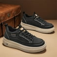 thumbnail image 6 of Men's & Slip-On Low-Top Chunky Platform Sneakers - All-Terrain Traction for Urban, Beach, Outdoor (Unisex) - Easy-Clean Thick-Soled All-Season Casual Shoes with PU Upper & Rubber Sole, Round Toe Fit, 6 of 10