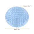 thumbnail image 2 of Uxcell 21.7" x 21.7" Non Slip Bath Tub Shower Mat Round Bathtub Mat for Bathroom Blue, 2 of 6