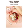 thumbnail image 4 of Cute Student Lunch Box With Compartments And Cartoon Lunch Box LUNCH Lunch Boxpink, 4 of 5