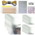 thumbnail image 2 of 15Pcs Paper Art Sheet Gold/ Sheets Decorative Metal Sheet Embossing With 2 Wire Engraving Artwork Making For Painting Gilding, 2 of 6