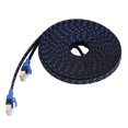 thumbnail image 1 of Cable Ethernet Cat7 Cable plano de red LAN Cable de conexión RJ45 (10 m), 1 of 5