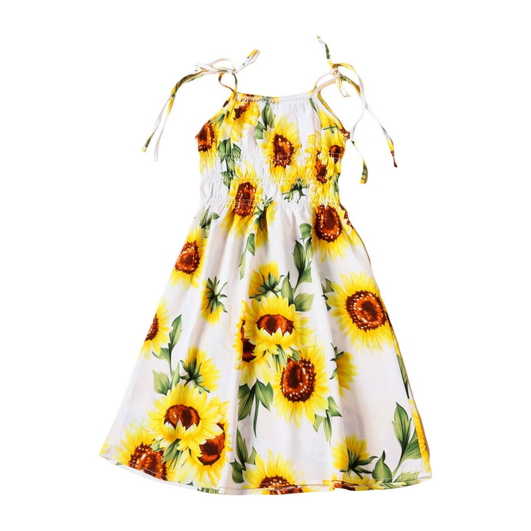 Mother daughter sunflower dress sales