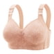 thumbnail image 1 of Puntoco Mujer Sexy, Cómodo, Transpirable Tamaño Grande Inalámbrico Ajustable Sexy Sujetador De Encaje Reunión Lateral Hermosa Espalda Sujetador Correas Ajustables Sujetador Diario Oro Rosa M, 1 of 6