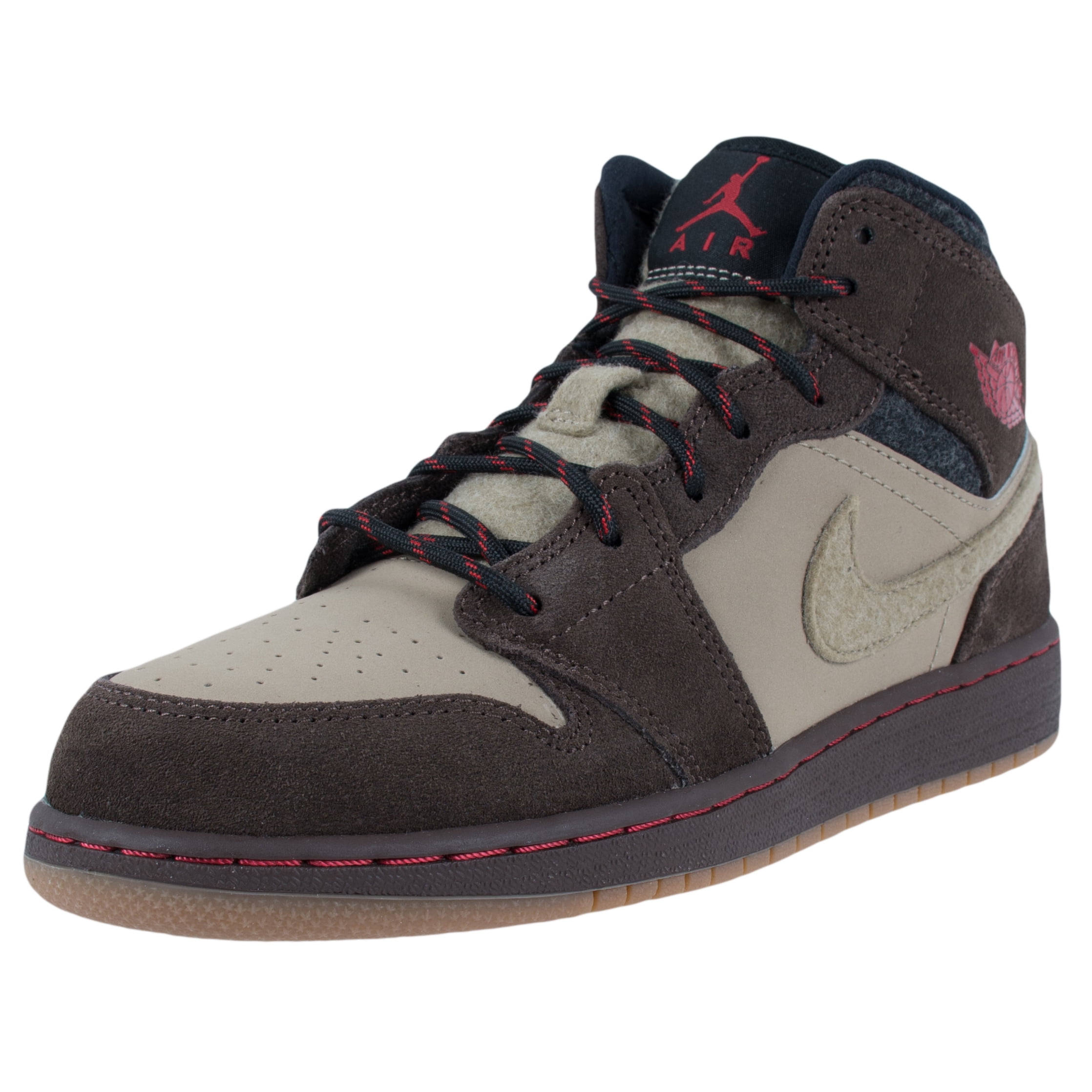 jordan 1 red and black grade school