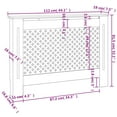 thumbnail image 4 of vidaXL Cache-Radiateur 112x19x81,5 cm MDF, 4 of 5