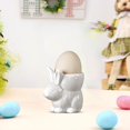 thumbnail image 3 of WYBXZ Ceramic Eggs Cup, Easter Bunny Porcelain Eggs Cup, Rabbits Ceramic Eggs Cup Desktop Home Decor, Cute Fresh Decorative Table Top Living Room Dining Room Tableware, 3 of 6