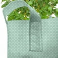thumbnail image 2 of Green Grow Bags 5-Pack, Retro Little Polka Dots, Heavyduty Fabric Pots with Handles for Plants, 2 Sizes, Mint Green White, by Ambesonne, 2 of 3