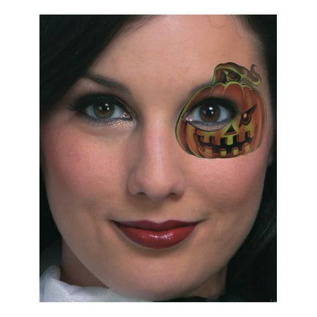 Pumpkin Temporary Face Eye Tattoo Mask Costume