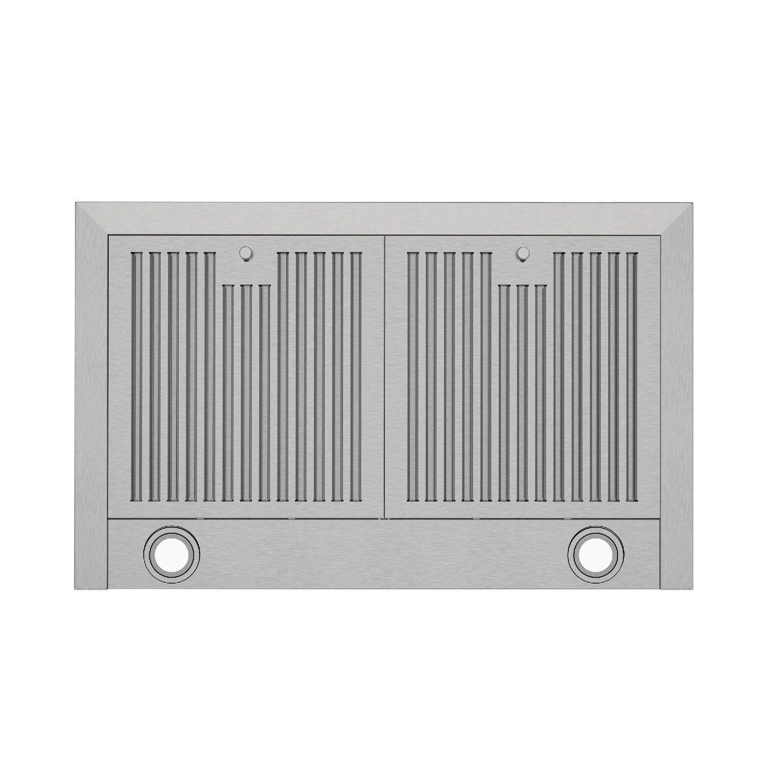 30" Stainless Steel Wall Mount Range Hood - 450 CFM, 3-Speed with LED Light, Dishwasher Safe Filters, 120V‌