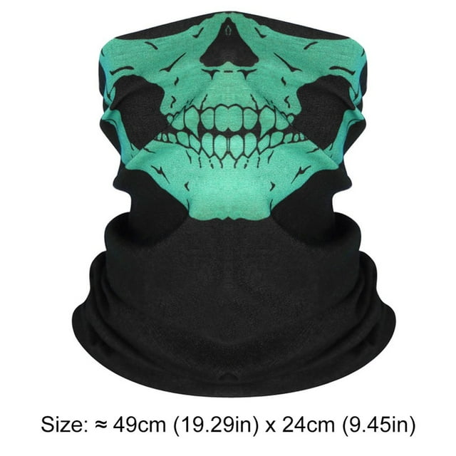 EstbridgeGhost Face Balaclava Skull Mask Set Skeleton Motorcycle Gator Mask for Men Outdoor Sports