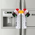 thumbnail image 3 of 2 fundas para manijas de refrigerador navideñas, lindas fundas para manijas de electrodomésticos de cocina en 3D para decoración navideña, 3 of 5