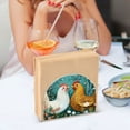 thumbnail image 6 of Chickens Flowers Green Napkin Holders for Tables Napkin Stand Paper Holder Organizer Tabletop Tissue Box Dispenser, 6 of 8