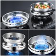 thumbnail image 2 of 1pc Double Layer Stainless Steel Gas Stove Holder Windproof Stove Rack (Silver), 2 of 6