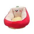 thumbnail image 3 of Sillón acolchado cómodo y suave con diseño de dibujos animados para sala de juegos interior. Rojo, 3 of 9