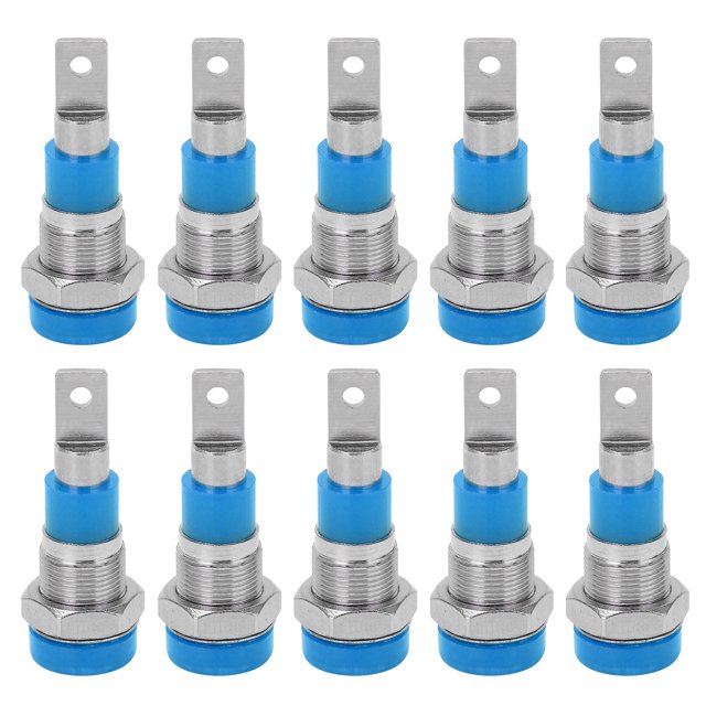 Banana Socket, Banana Plug Electrical Conductivity Wide Uses Stable Transmission For Communication Products For Electronic Equipment Blue