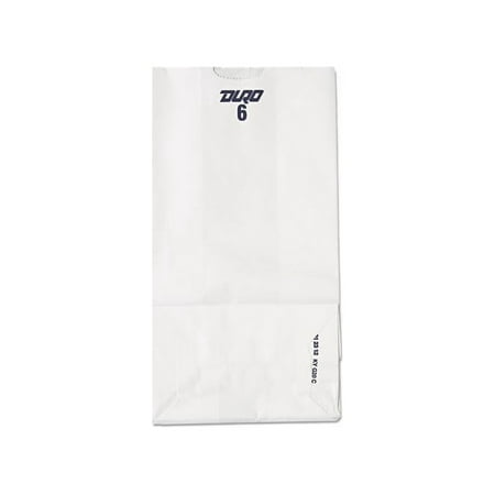 General GW6500 6# Paper Bag, 35lb, White, 6 x 3 5/8 x 11 1/16, 500/Pack, 1 Pack