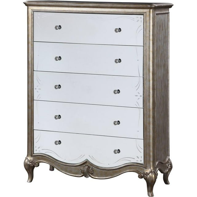 ACME Coffre Esteban en Finition Argent Champagne Antique