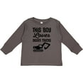 thumbnail image 3 of Inktastic This Boy Loves Digger Trucks Construction Boys Long Sleeve Toddler T-Shirt, 3 of 5