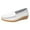 White, variant on Sngxgn Women's Flat Shoes Comfortable Casual Ballet Single Shoes(White,37)