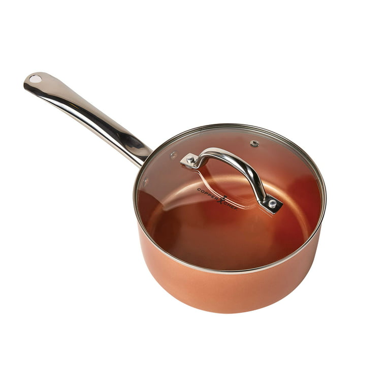 Copper Chef 2.5 Quart Sauce Pan, Nonstick Pan, with Cermani-Tech 