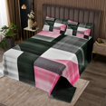 thumbnail image 2 of Erosebridal Modern Abstract Coverlet Set King, Geometric Stripe Bedding Set, Minimalst Decor 3pcs, 2 of 5
