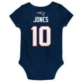 thumbnail image 3 of Infant Mac Jones Navy New England Patriots Mainliner Player Name & Number Bodysuit, 3 of 3