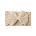 thumbnail image 4 of WUANDIXFA Newborn Headbands for Baby Girl Baby Nylon Headbands Soft Hairbands Hair Bow for Baby Girls Newborn Infant Toddlers Kids,Light Yellow,One Size, 4 of 4