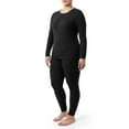 thumbnail image 2 of Fruit of the Loom Women's and Women's Plus Eversoft Waffle Top and Bottom Thermal Set, 2 of 17