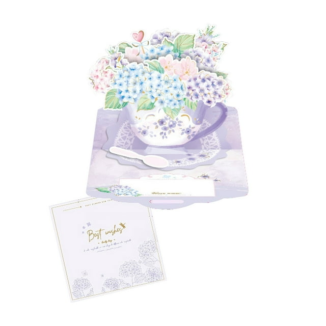 Leutsin Mother's Day Flower Pop-up Card-3D Card Spring Mother Greeting Card