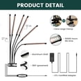 thumbnail image 6 of MY CITY GARDEN 36 W Gooseneck LED Grow Lights, 6 Heads - 5000K, Indoor Grow Lights, 6 of 8