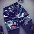 thumbnail image 1 of Pantalones cortos de tabla para hombre, traje de baño de secado rápido, fiesta de vacaciones en la playa, Bermudas, pantalones grandes de natación brillar Electrónica, 1 of 5