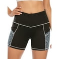 thumbnail image 5 of High Waist Yoga Shorts for Women with 2 Side Pockets Tummy Control Running Workout Shorts Pants, 5 of 7