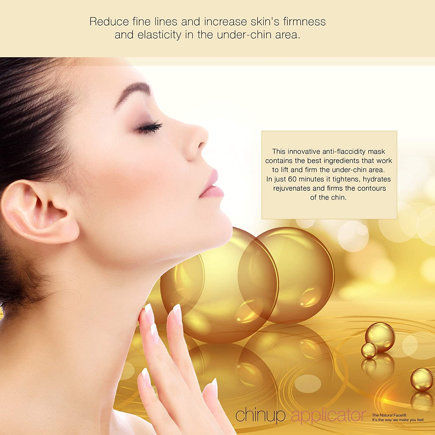 Ultimate Chin up Applicator Patch Face Mask. The Natural Facelift Double Chin Reducer . Set of 10