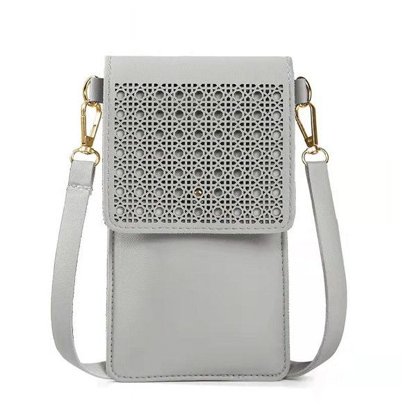 Women Cell Phone Bag, with Touch Screen Window PU Leather Phone Case, Mini Stylish Phone Bag for Ladies and Girls