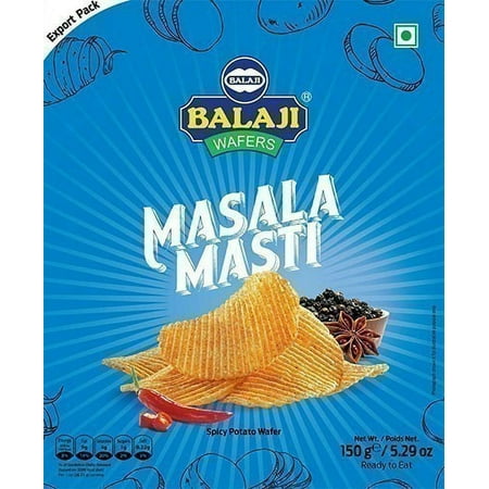 Balaji Wafers Masala Masti Potato Chips 150 gm pack Pack of 2