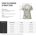 thumbnail image 5 of Naloa Wisteria Flower Print T-Shirts Short Sleeve V Neck Tees for Women Fashion Tops Trendy Lightweight Soft Casual Summer Outfits Clothes, 5 of 5