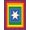 Rainbow Multicolor, Pattern 16, variant on ODIKA 8'x10' Washable Area Rug Doormat Motif Door Symmetrical Welcome Frame Striped Bold for Dining Room, Large Office, Lounge, Non-Slip Chair-Friendly Mat