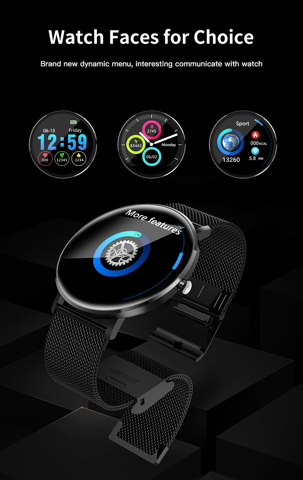 microwear l6 smartwatch