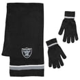 thumbnail image 1 of Oakland Raiders Scarf and Glove Gift Set Chenille, 1 of 1