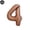 Number 4, variant on 32 Inch Coffee Brown Number Balloon 0 1 2 3 4 5 6 7 8 9 Retro Brown Digit foil Balloons Birthday Anniversary Party Decor Supplie